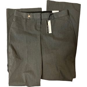 EXPRESS Editor Pants Womens Size 2r Gray Low Rise Flare Straight Leg